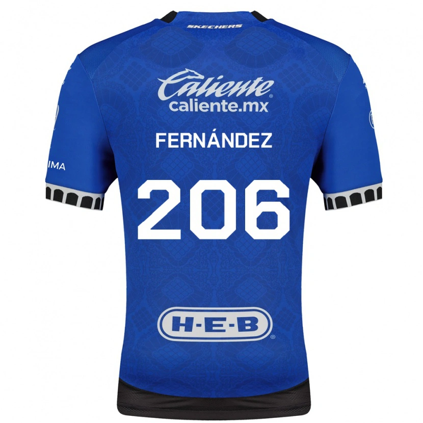 Danxen Bambino Maglia Erik Fernández #206 Blu Reale Bianco Nero Kit Gara Away 2026/27 Maglietta