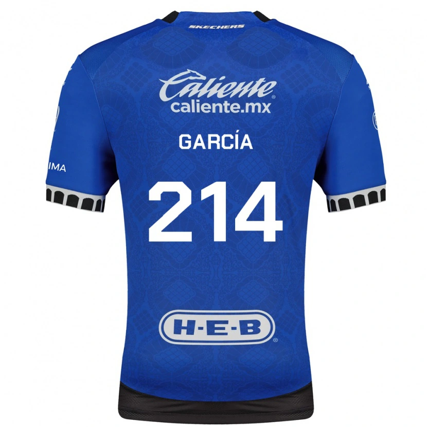 Danxen Bambino Maglia José García #214 Blu Reale Bianco Nero Kit Gara Away 2026/27 Maglietta
