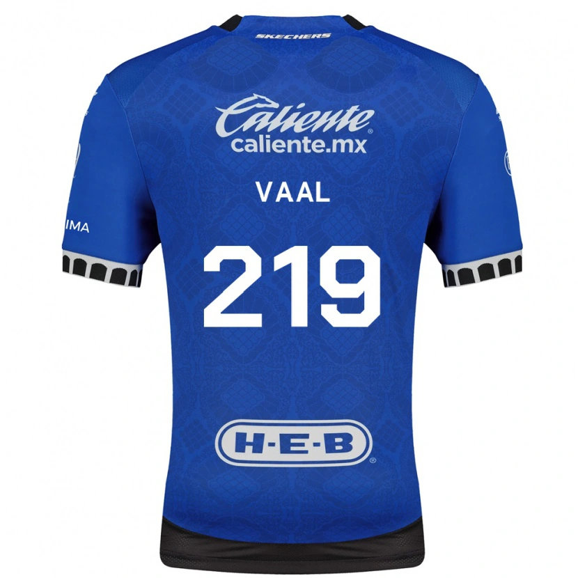 Danxen Bambino Maglia Jonathan Vaal #219 Blu Reale Bianco Nero Kit Gara Away 2026/27 Maglietta