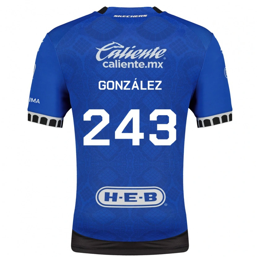 Danxen Bambino Maglia Leonardo González #243 Blu Reale Bianco Nero Kit Gara Away 2026/27 Maglietta