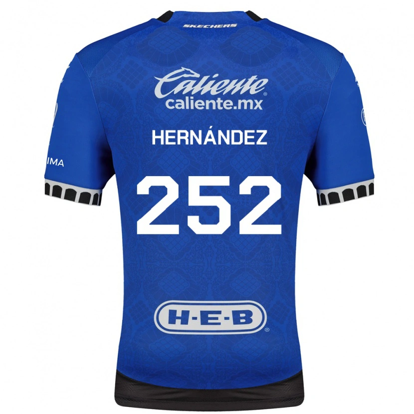 Danxen Bambino Maglia Emilio Hernández #252 Blu Reale Bianco Nero Kit Gara Away 2026/27 Maglietta