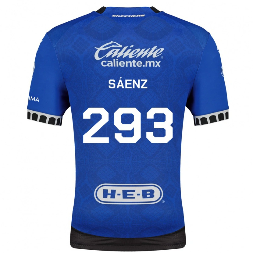 Danxen Bambino Maglia Nicolás Sáenz #293 Blu Reale Bianco Nero Kit Gara Away 2026/27 Maglietta