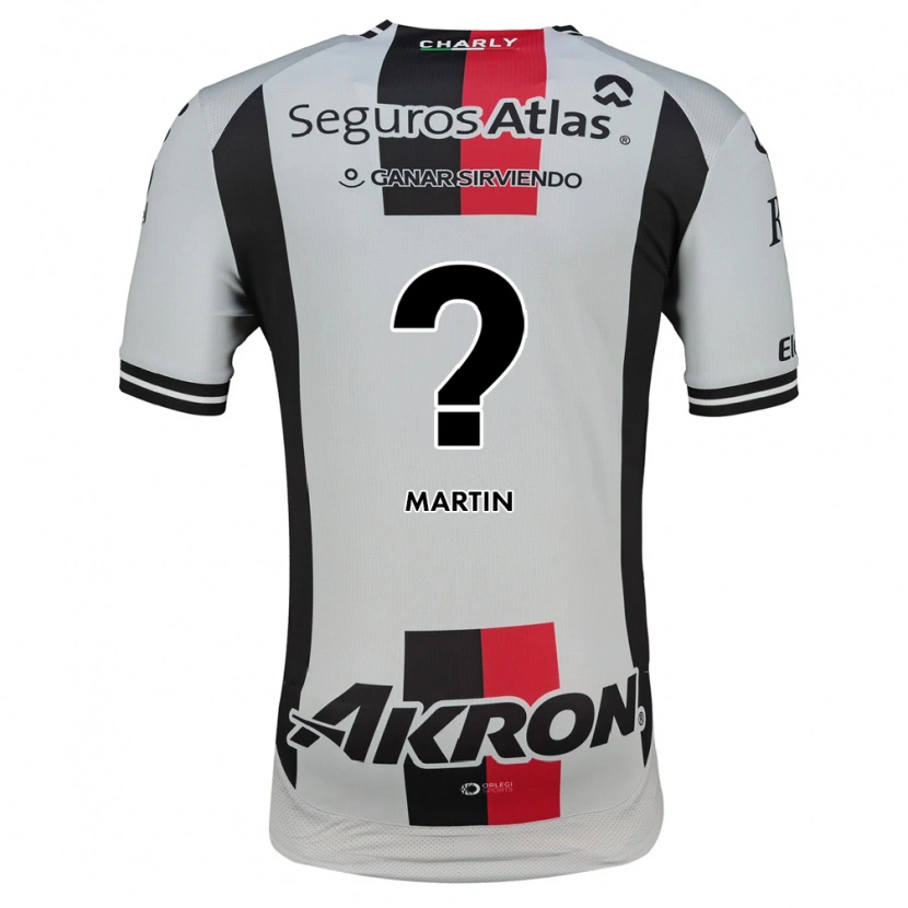 Danxen Bambino Maglia Juan Martín #0 Bianco Rosso Nero Kit Gara Away 2026/27 Maglietta