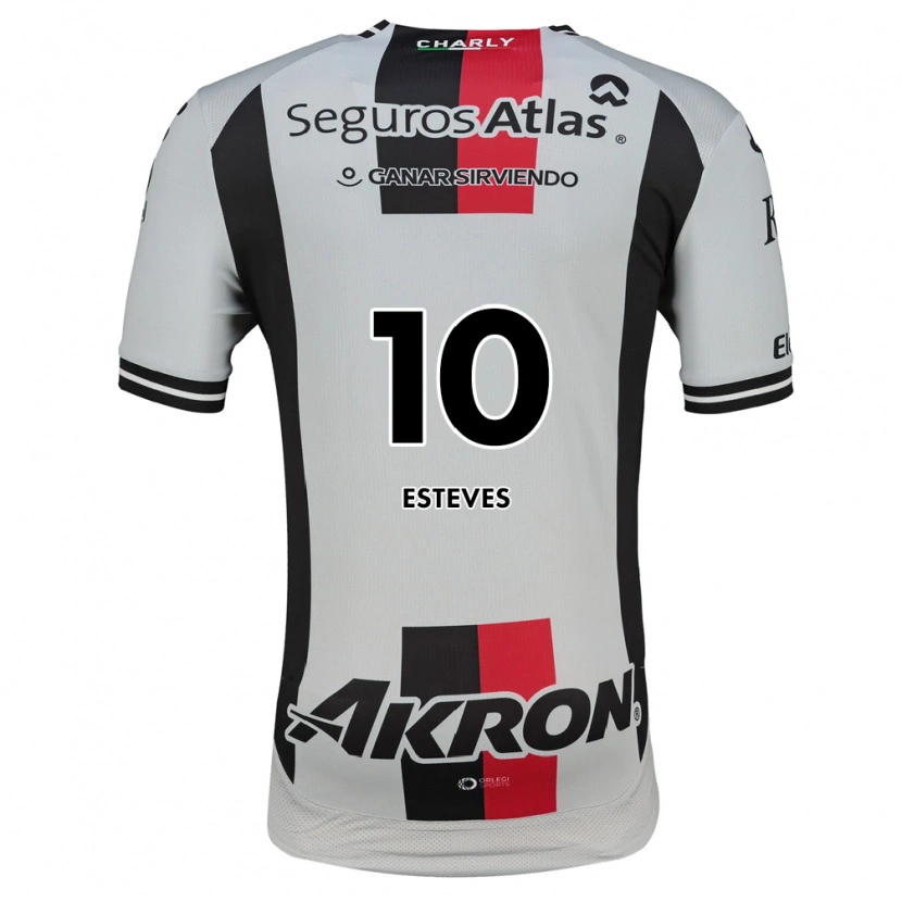 Danxen Bambino Maglia Luís Esteves #10 Bianco Rosso Nero Kit Gara Away 2026/27 Maglietta