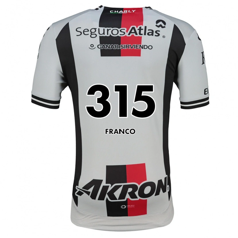 Danxen Bambino Maglia César Franco #315 Bianco Rosso Nero Kit Gara Away 2026/27 Maglietta
