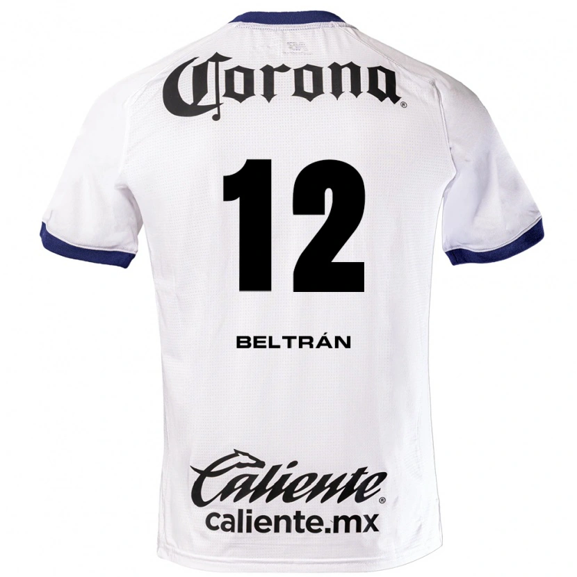 Danxen Bambino Maglia Ronaldo Beltrán #12 Bianco Blu Nero Kit Gara Away 2026/27 Maglietta