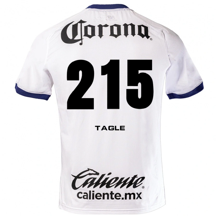 Danxen Bambino Maglia Alessandro Tagle #215 Bianco Blu Nero Kit Gara Away 2026/27 Maglietta