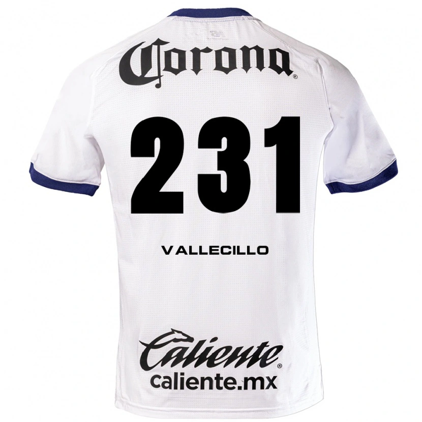 Danxen Bambino Maglia Agustín Vallecillo #231 Bianco Blu Nero Kit Gara Away 2026/27 Maglietta