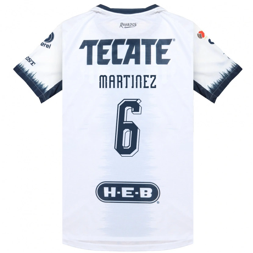 Danxen Bambino Maglia Alejandra Martinez #6 Bianco Bluinchiostro Rosso Kit Gara Away 2026/27 Maglietta