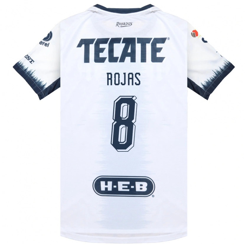 Danxen Bambino Maglia Joao Rojas #8 Bianco Bluinchiostro Rosso Kit Gara Away 2026/27 Maglietta