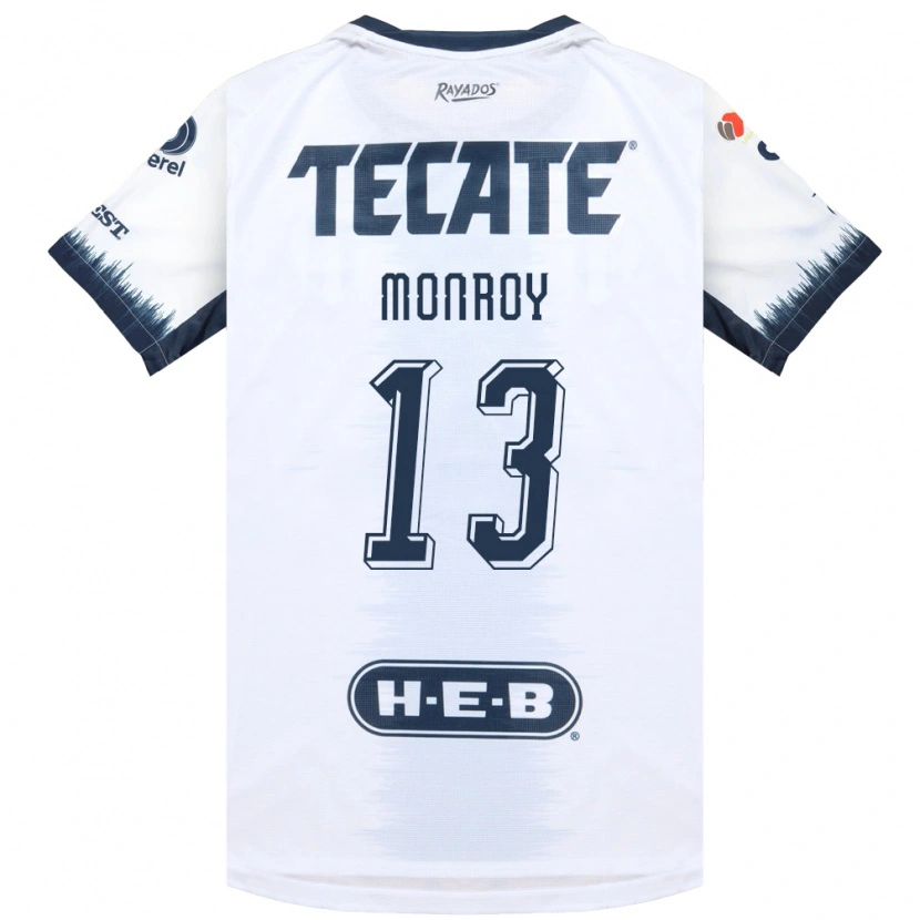 Danxen Bambino Maglia Paola Monroy #13 Bianco Bluinchiostro Rosso Kit Gara Away 2026/27 Maglietta