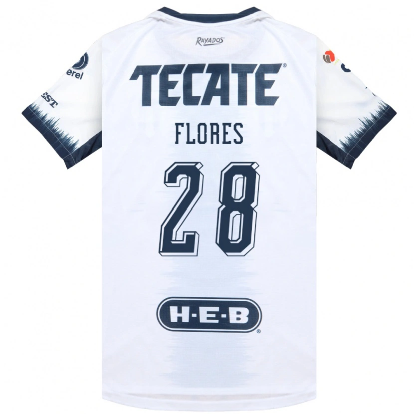 Danxen Bambino Maglia Silvana Flores #28 Bianco Bluinchiostro Rosso Kit Gara Away 2026/27 Maglietta