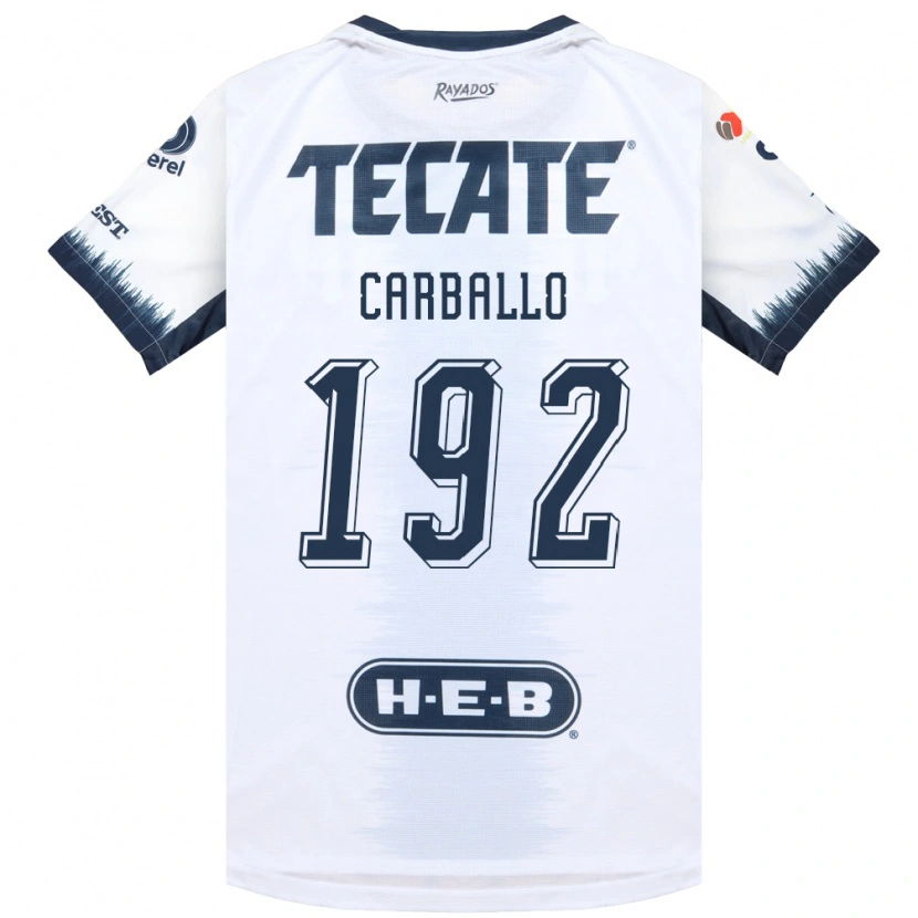 Danxen Bambino Maglia Erick Carballo #192 Bianco Bluinchiostro Rosso Kit Gara Away 2026/27 Maglietta