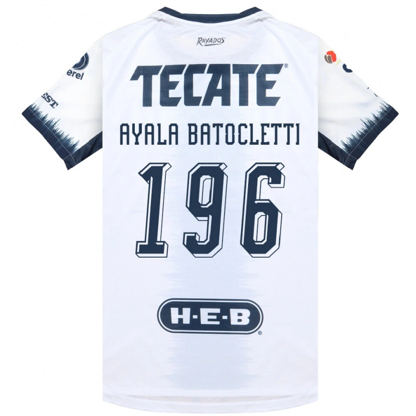 Danxen Bambino Maglia Nahuel Ayala Batocletti #196 Bianco Bluinchiostro Rosso Kit Gara Away 2026/27 Maglietta