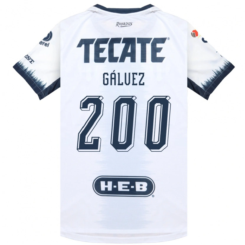 Danxen Bambino Maglia Omar Gálvez #200 Bianco Bluinchiostro Rosso Kit Gara Away 2026/27 Maglietta