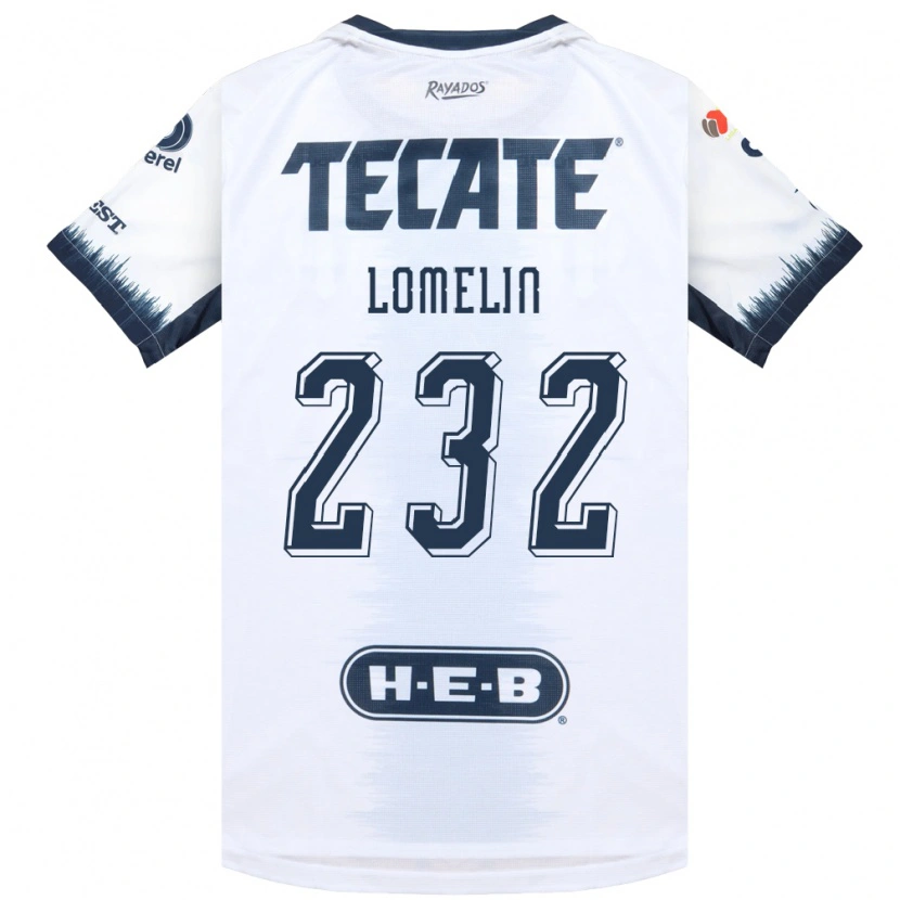 Danxen Bambino Maglia Santiago Lomelin #232 Bianco Bluinchiostro Rosso Kit Gara Away 2026/27 Maglietta