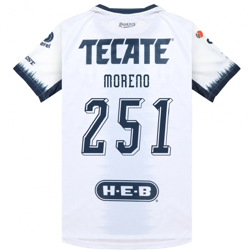 Danxen Bambino Maglia Josué Moreno #251 Bianco Bluinchiostro Rosso Kit Gara Away 2026/27 Maglietta