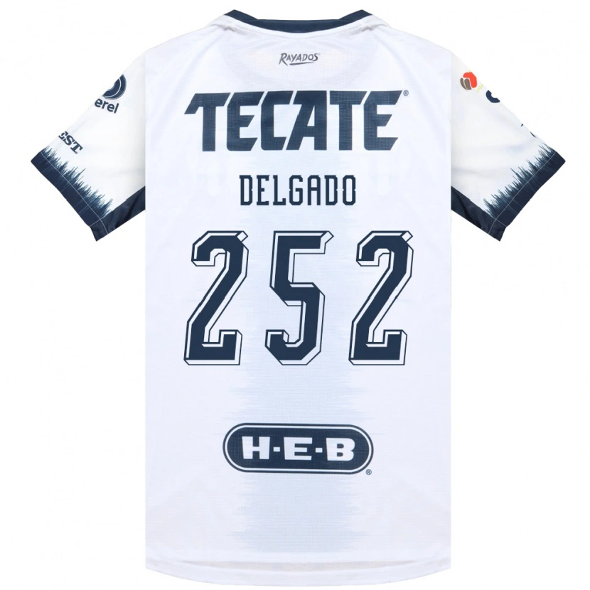 Danxen Bambino Maglia Jorge Delgado #252 Bianco Bluinchiostro Rosso Kit Gara Away 2026/27 Maglietta