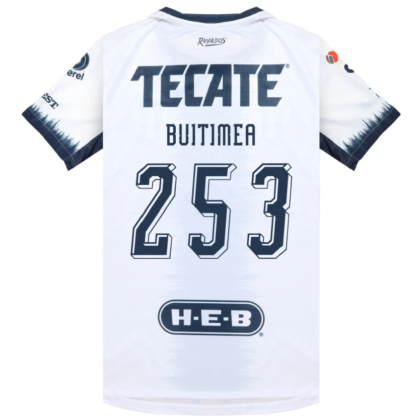 Danxen Bambino Maglia Miguel Buitimea #253 Bianco Bluinchiostro Rosso Kit Gara Away 2026/27 Maglietta