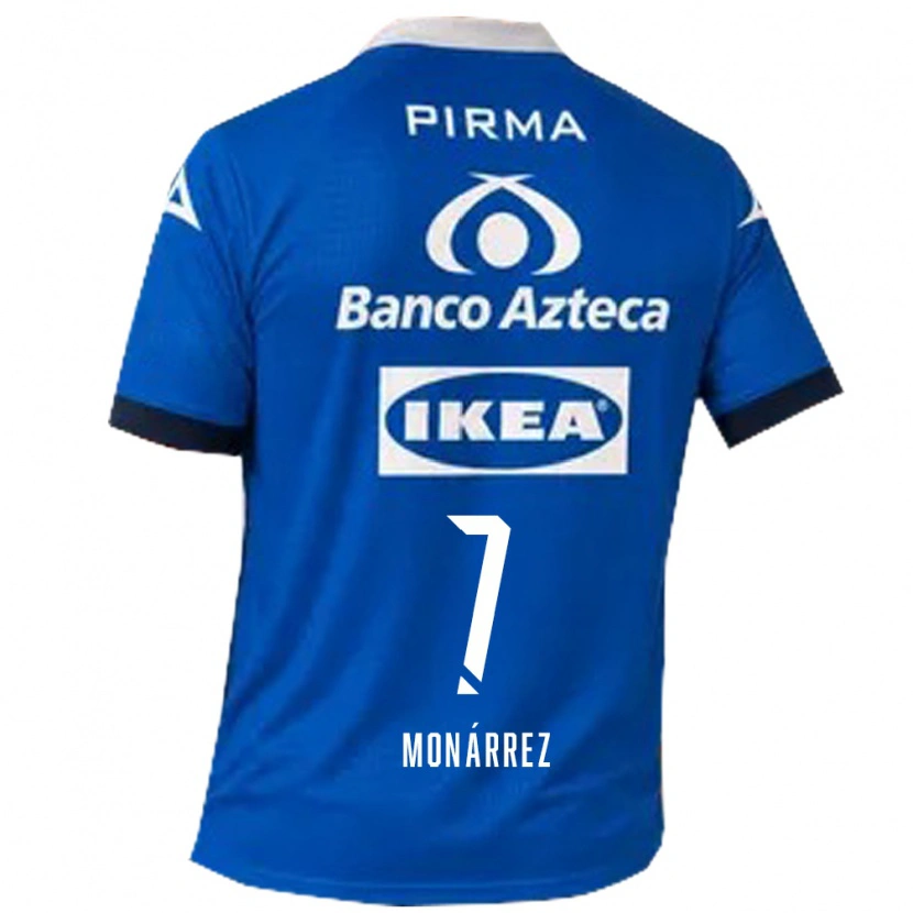 Danxen Bambino Maglia Fernando Monárrez #7 Blu Bianco Kit Gara Away 2026/27 Maglietta