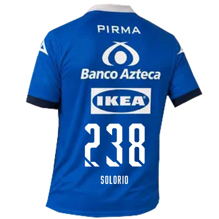 Danxen Bambino Maglia Héctor Solorio #238 Blu Bianco Kit Gara Away 2026/27 Maglietta