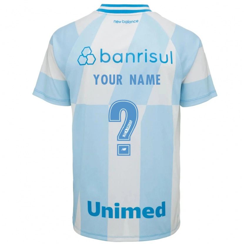 Danxen Bambino Maglia Il Tuo Nome #0 Azzurro Chiaro Bianco Kit Gara Away 2026/27 Maglietta