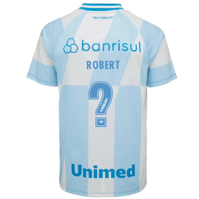 Danxen Bambino Maglia Robert #0 Azzurro Chiaro Bianco Kit Gara Away 2026/27 Maglietta