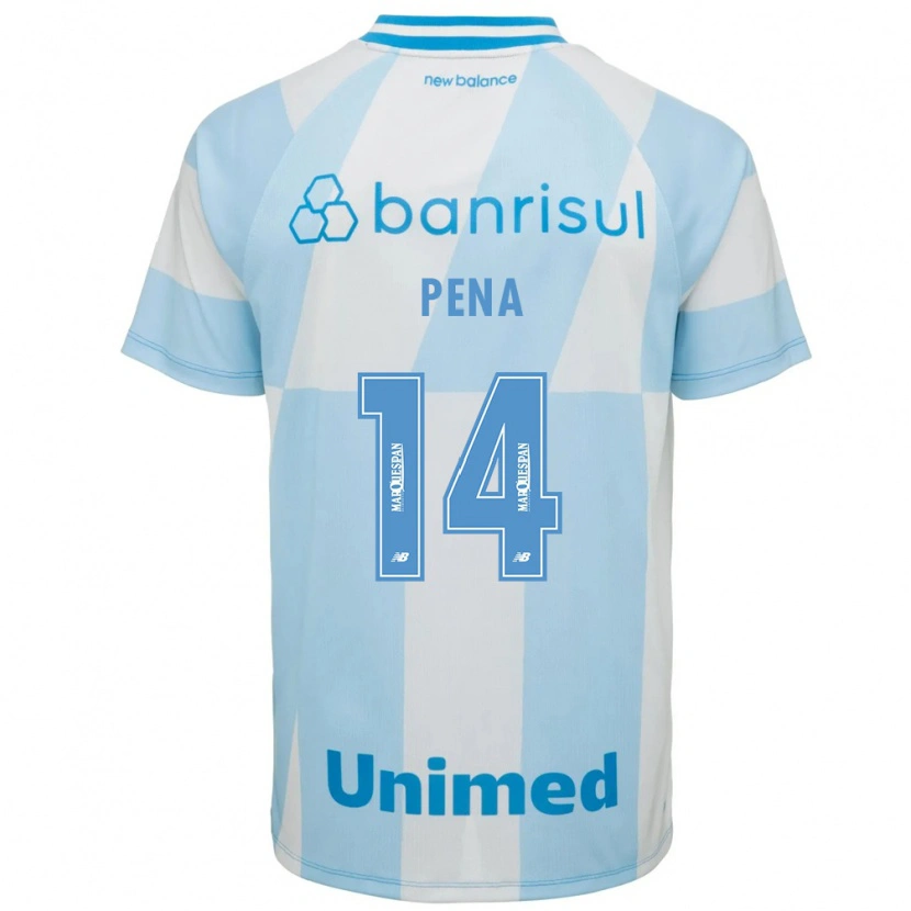 Danxen Bambino Maglia Jessica Peña #14 Azzurro Chiaro Bianco Kit Gara Away 2026/27 Maglietta