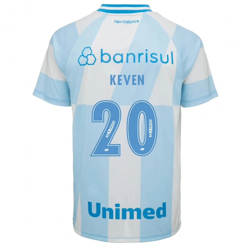 Danxen Bambino Maglia Gabriel Keven #20 Azzurro Chiaro Bianco Kit Gara Away 2026/27 Maglietta