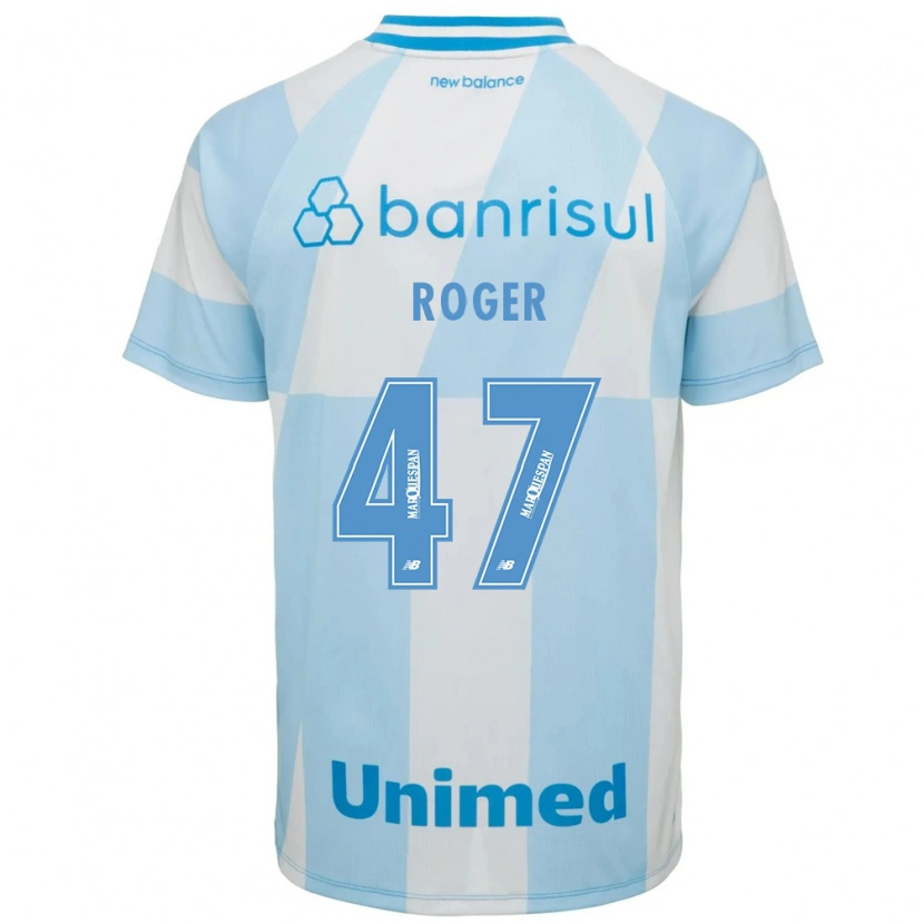 Danxen Bambino Maglia Roger Dias Fernandes #47 Azzurro Chiaro Bianco Kit Gara Away 2026/27 Maglietta