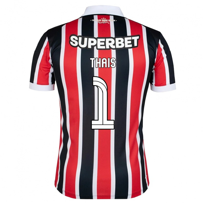 Danxen Bambino Maglia Thais #1 Rosso Bianco Nero Kit Gara Away 2026/27 Maglietta