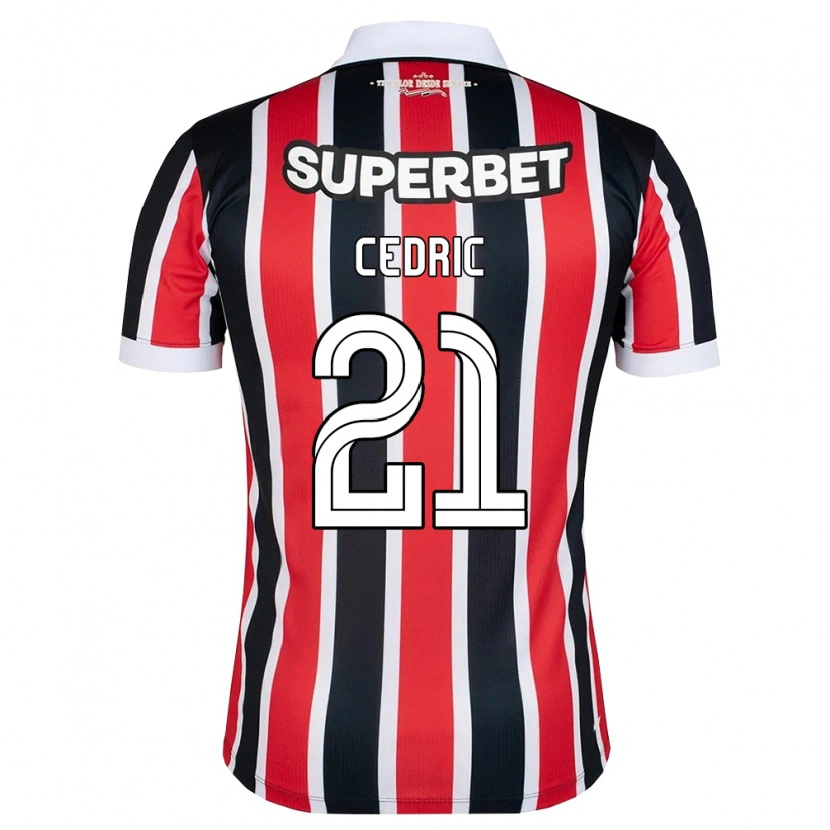 Danxen Bambino Maglia Cédric Soares #21 Rosso Bianco Nero Kit Gara Away 2026/27 Maglietta