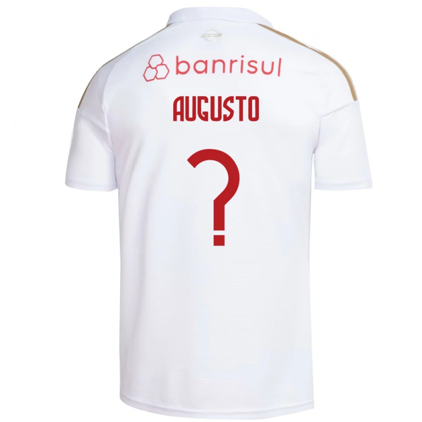 Danxen Bambino Maglia Vinicius Augusto #0 Bianco Rosso Kit Gara Away 2026/27 Maglietta