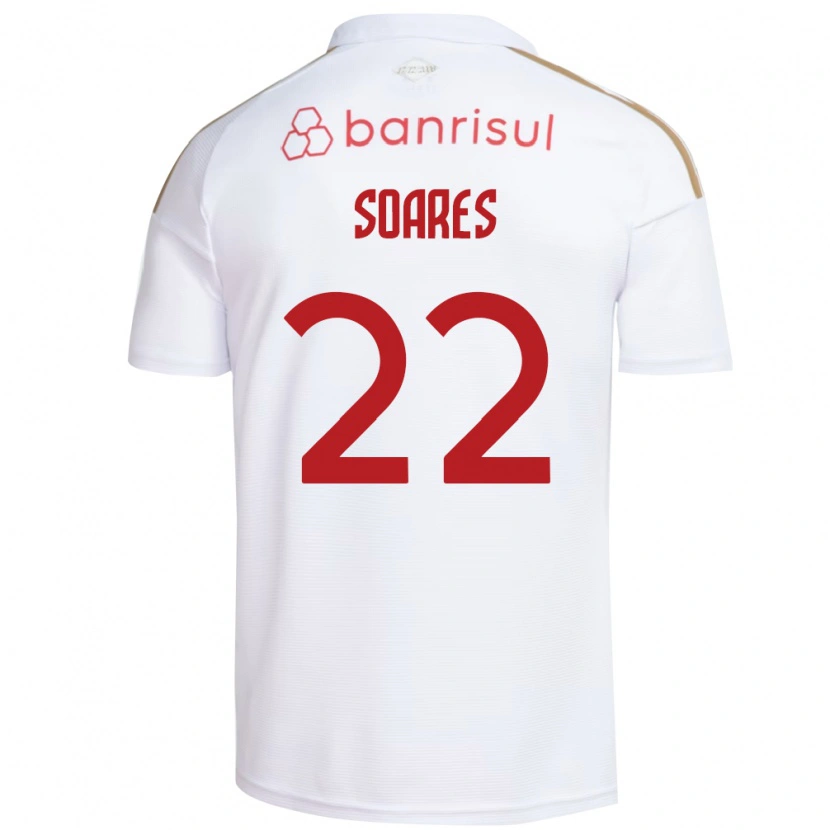 Danxen Bambino Maglia Guilherme Soares #22 Bianco Rosso Kit Gara Away 2026/27 Maglietta