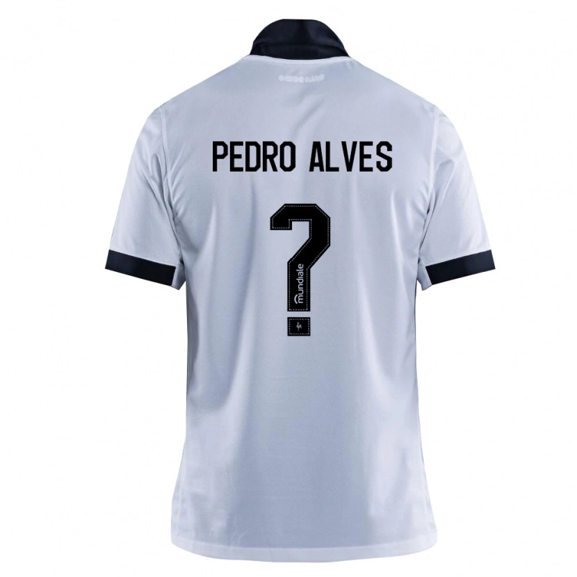 Danxen Bambino Maglia Pedro Alves #0 Nero Bianco Kit Gara Away 2026/27 Maglietta