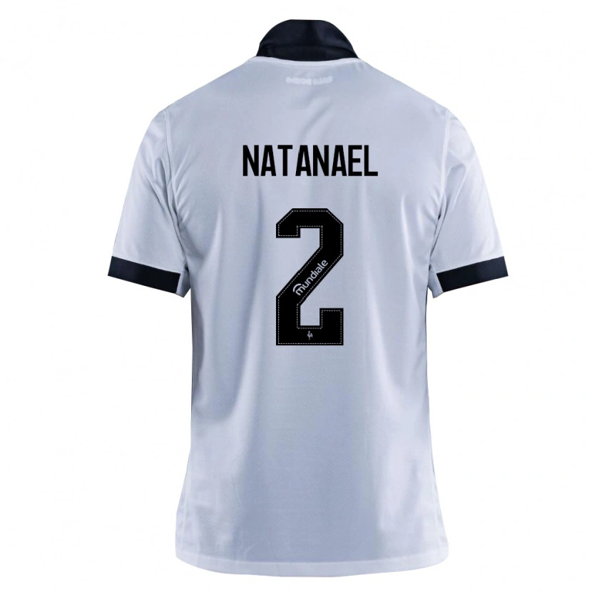 Danxen Bambino Maglia Natanael Moreira Milouski #2 Nero Bianco Kit Gara Away 2026/27 Maglietta