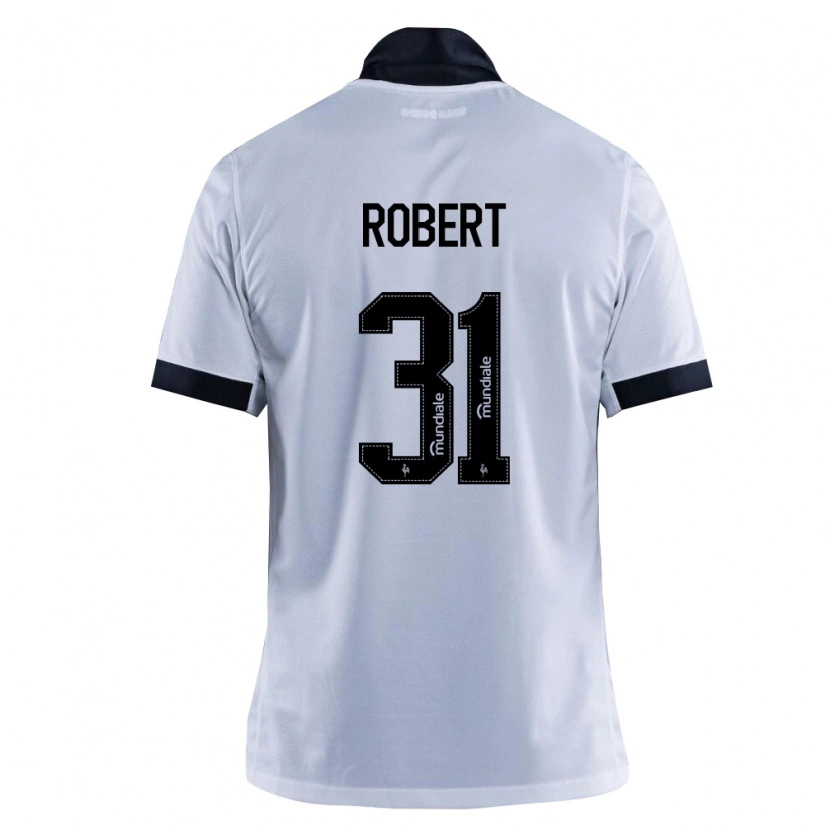 Danxen Bambino Maglia Robert Pinto Alves Assunção #31 Nero Bianco Kit Gara Away 2026/27 Maglietta