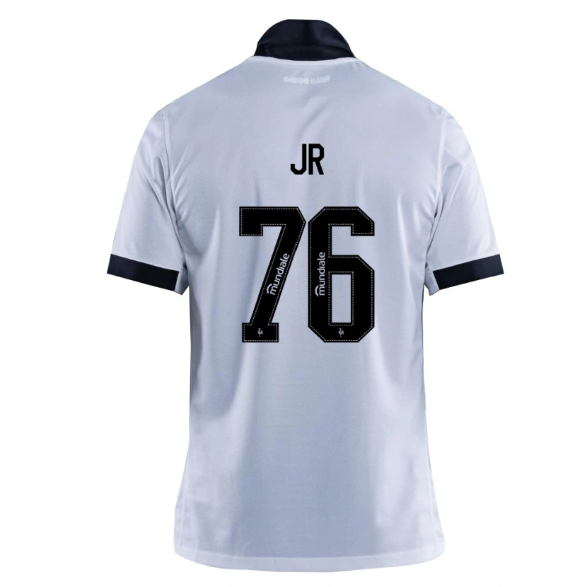 Danxen Bambino Maglia Wanderson Jr #76 Nero Bianco Kit Gara Away 2026/27 Maglietta
