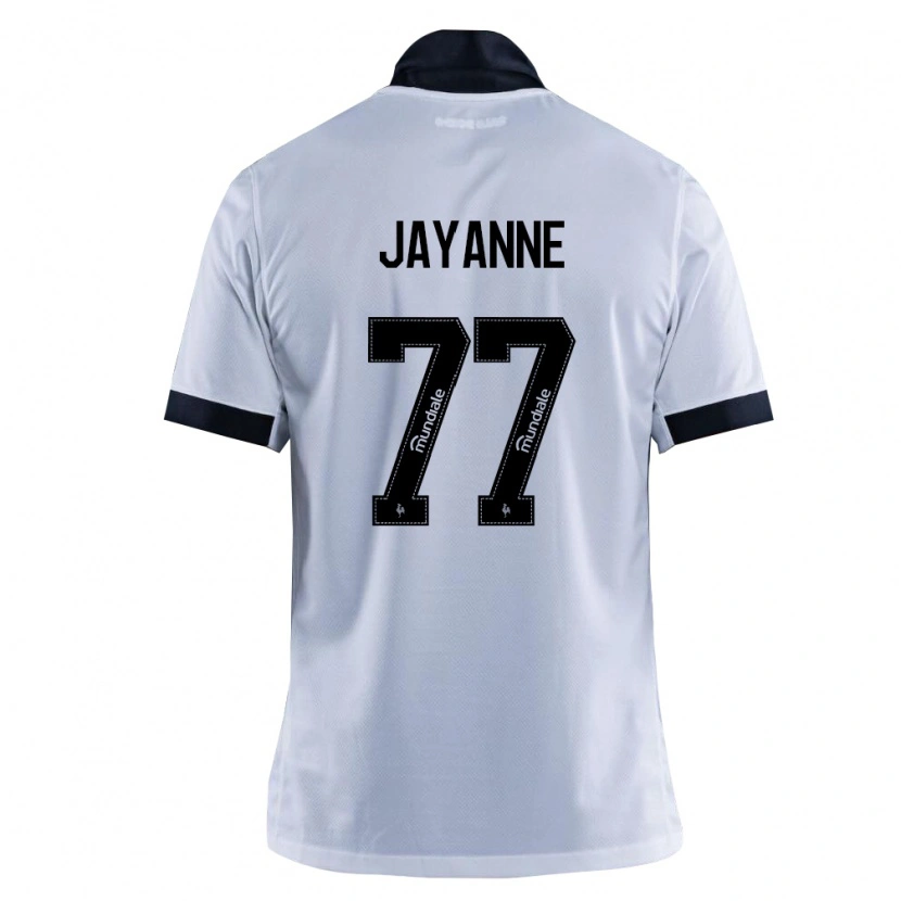 Danxen Bambino Maglia Jayanne #77 Nero Bianco Kit Gara Away 2026/27 Maglietta