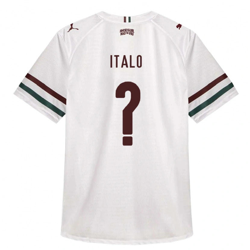 Danxen Bambino Maglia Italo Vinicius Soares Da Silva Lopes #0 Bianco Verde Borgogna Kit Gara Away 2026/27 Maglietta