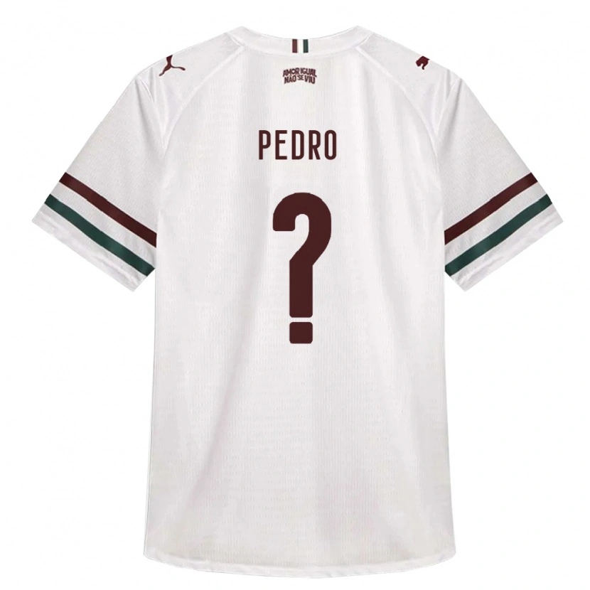 Danxen Bambino Maglia João Pedro #0 Bianco Verde Borgogna Kit Gara Away 2026/27 Maglietta