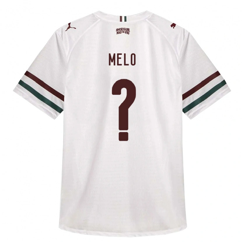 Danxen Bambino Maglia Danilo Melo #0 Bianco Verde Borgogna Kit Gara Away 2026/27 Maglietta