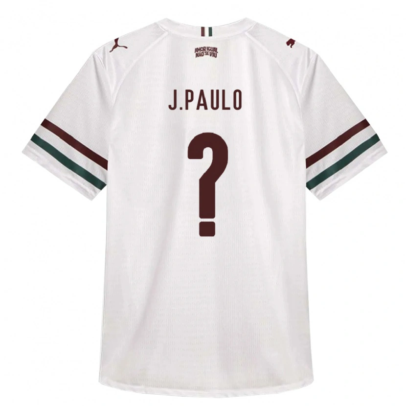 Danxen Bambino Maglia João Paulo #0 Bianco Verde Borgogna Kit Gara Away 2026/27 Maglietta