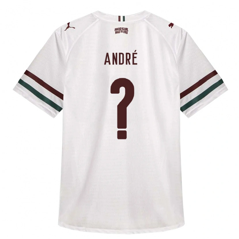 Danxen Bambino Maglia André Blendo Robim Lima #0 Bianco Verde Borgogna Kit Gara Away 2026/27 Maglietta