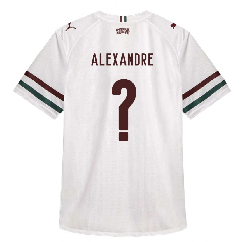 Danxen Bambino Maglia Alexandre #0 Bianco Verde Borgogna Kit Gara Away 2026/27 Maglietta