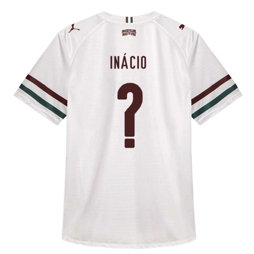 Danxen Bambino Maglia João Inácio #0 Bianco Verde Borgogna Kit Gara Away 2026/27 Maglietta