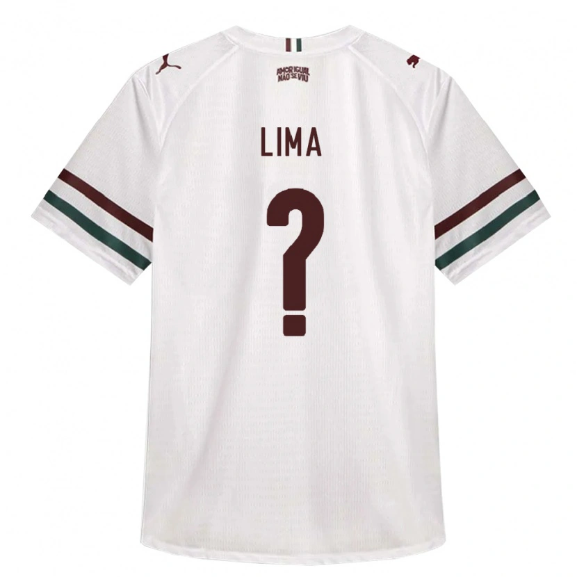 Danxen Bambino Maglia Daniel Lima #0 Bianco Verde Borgogna Kit Gara Away 2026/27 Maglietta