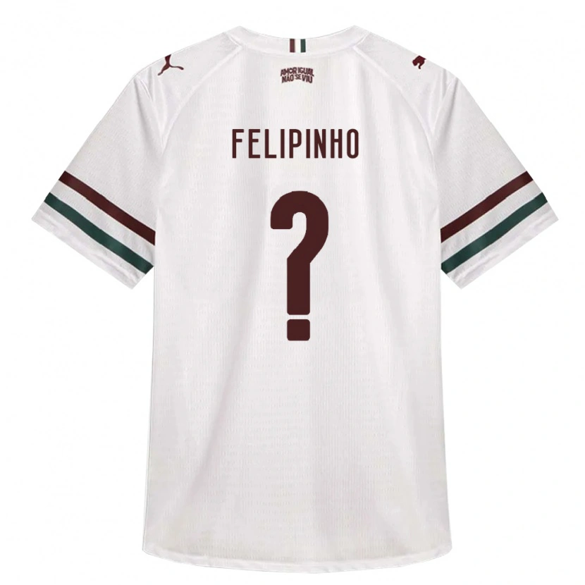 Danxen Bambino Maglia Felipinho #0 Bianco Verde Borgogna Kit Gara Away 2026/27 Maglietta