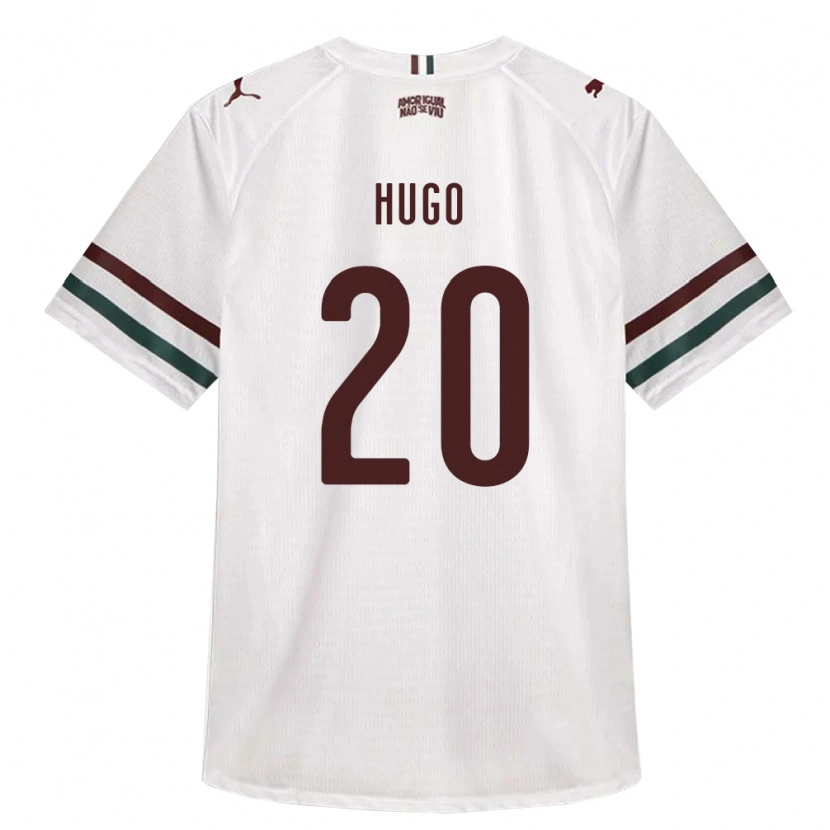 Danxen Bambino Maglia Victor Hugo #20 Bianco Verde Borgogna Kit Gara Away 2026/27 Maglietta