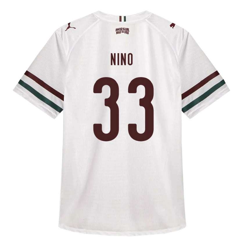 Danxen Bambino Maglia Nino #33 Bianco Verde Borgogna Kit Gara Away 2026/27 Maglietta